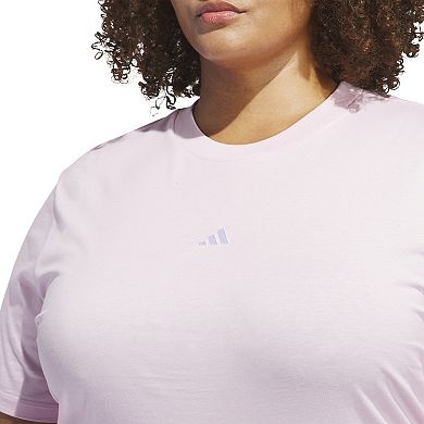 Plus Size adidas Essentials Small Logo T-Shirt