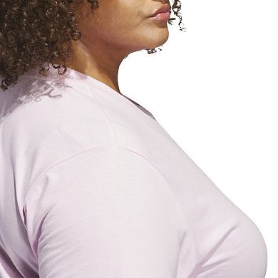 Plus Size adidas Essentials Small Logo T-Shirt