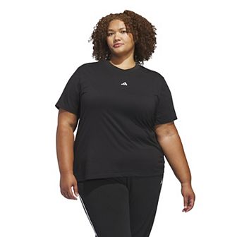 Plus Size adidas Essentials Small Logo T-Shirt