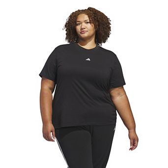 Plus Size adidas Essentials Small Logo T-Shirt