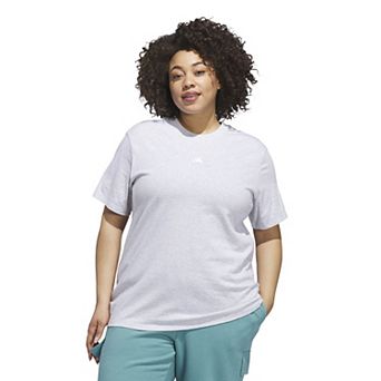 Plus Size adidas Essentials Small Logo T-Shirt