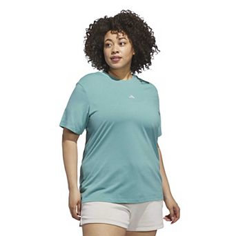 Plus Size adidas Essentials Small Logo T-Shirt
