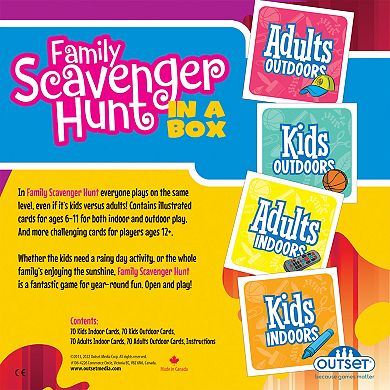 Outset Media Family Scavenger Hunt In A Box Game