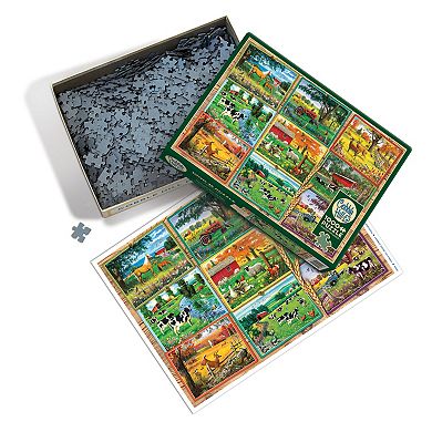 Outset Media Cobble Hill 1000 Piece Puzzle: Postcards From the Farm
