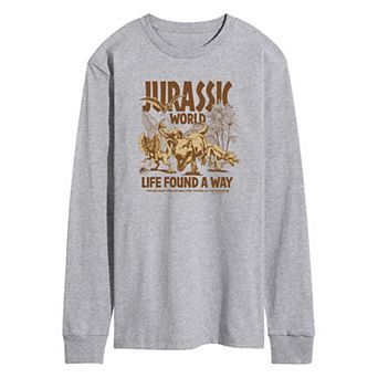 Men's Jurassic World 65 Million Years Long Sleeve Graphic Tee