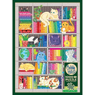 Cobble Hill 1000 Piece Puzzle: Rainbow Cat Quilt