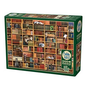 Cobble Hill 1000 pc Puzzle: The Cat Library