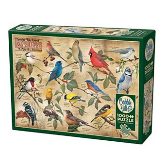 Cobble Hill 1000 pc Puzzle: Popular Backyard Wild Birds of North America