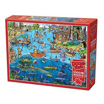 Cobble Hill DoodleTown: Gone Fishing 1000 pc Puzzle