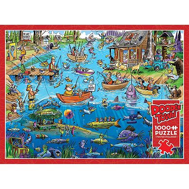 Cobble Hill DoodleTown: Gone Fishing 1000 Piece Puzzle