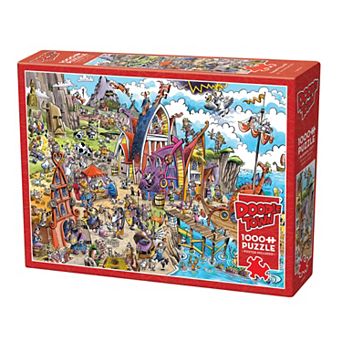 Cobble Hill DoodleTown: Viking Village 1000 pc Puzzle
