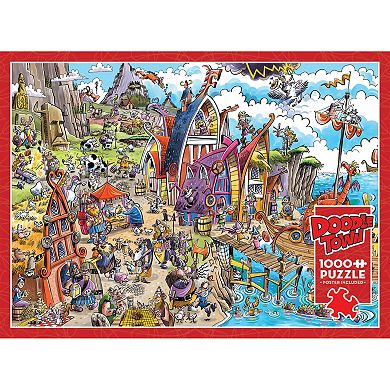 Cobble Hill DoodleTown: Viking Village 1000 Piece Puzzle
