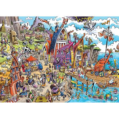Cobble Hill DoodleTown: Viking Village 1000 Piece Puzzle