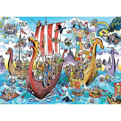 Cobble Hill DoodleTown: Viking Voyage 1000 Piece Puzzle