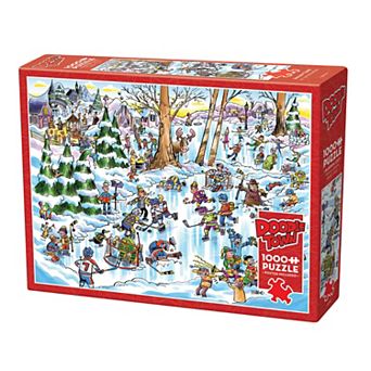 Cobble Hill DoodleTown: Hockey Town 1000 pc Puzzle