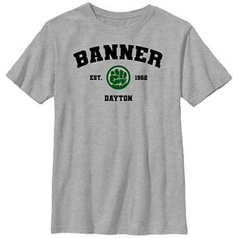 Boys 8-20 Marvel Incredible Hulk Banner Est. 1962 Dayton Graphic Tee