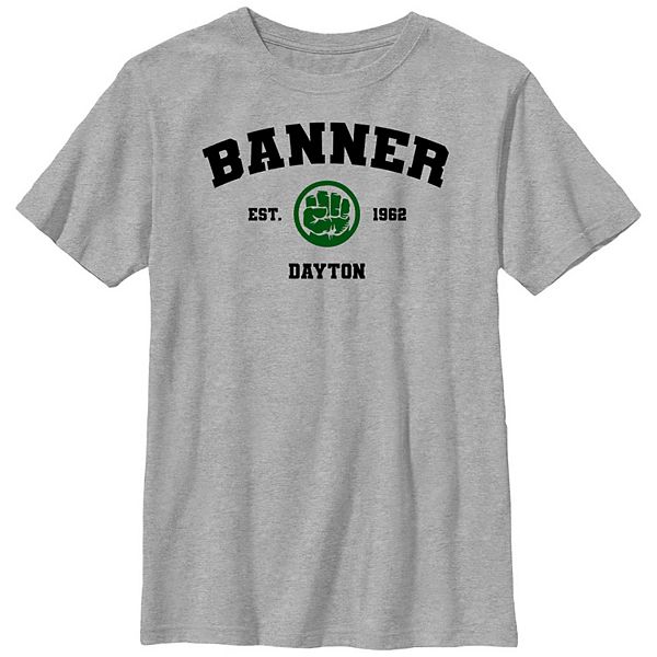 Boys 8-20 Marvel Incredible Hulk Banner Est. 1962 Dayton Graphic Tee