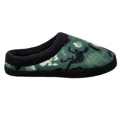 Boys Cuddl Duds® Printed Dino Fleece Clog Slippers
