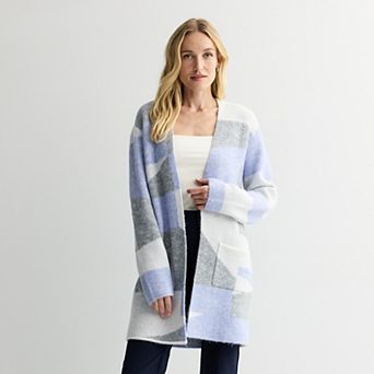 Petite Nine West Clean Collar Coatigan