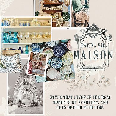 Patina Vie Maison Floral Natural Fiber Cotton Jute Throw Rug