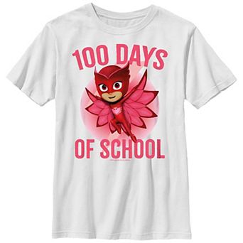 Disney's PJ Masks Owlette Boys 8-20 100 Days of School Graphic Tee