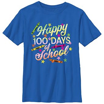 Boys 6-20 Crayola Happy 100 Days of School Graphic Tee