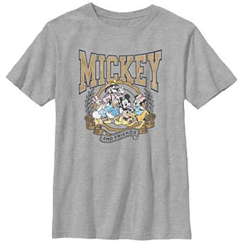 Disney's Mickey Mouse And Friends Crest Boys 8-20 Graphic Tee