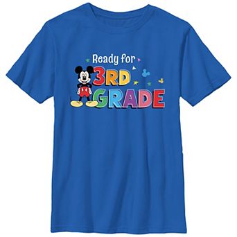 Disney's Mickey Mouse Ready For 3rd Grade Boys 8-20 Graphic Tee
