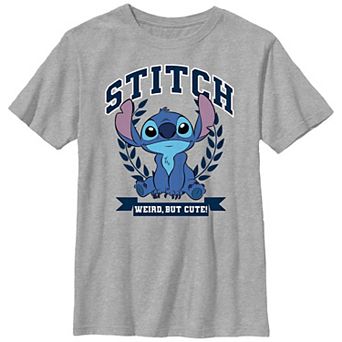 Disney's Lilo & Stitch Weird But Cute Stitch Crest Boys 8-20 Graphic Tee