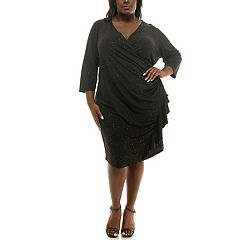 Kohls plus size black dresses clearance