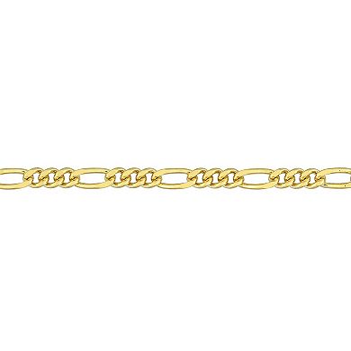 Stella Grace 18k Gold Over Silver 2.2 mm Figaro Chain Anklet