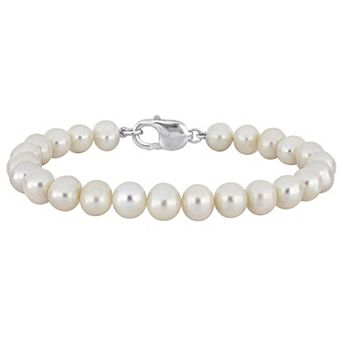 Stella Grace Men's Freshwater Cultured Pearl Strand Bracelet