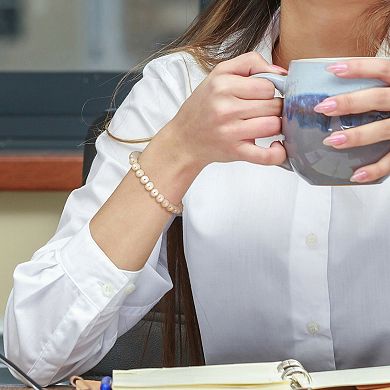 Stella Grace Men's Freshwater Cultured Pearl Strand Bracelet