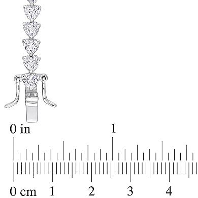 Stella Grace Sterling Silver Lab-Created White Sapphire Tennis Bracelet