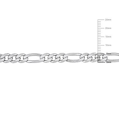 Stella Grace Sterling Silver Figaro Chain Necklace