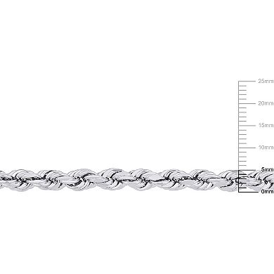 Stella Grace Sterling Silver Rope Chain Necklace