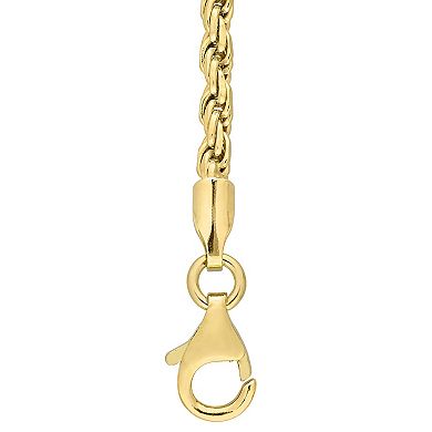 Stella Grace 18k Gold Over Silver Rope Chain Necklace