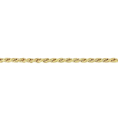 Stella Grace 18k Gold Over Silver Rope Chain Necklace
