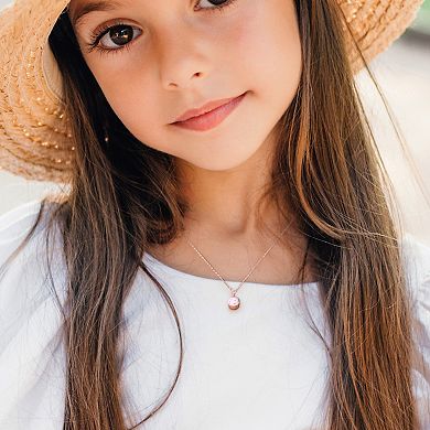 Stella Grace 18k Rose Gold Over Silver Cupcake Pendant Necklace