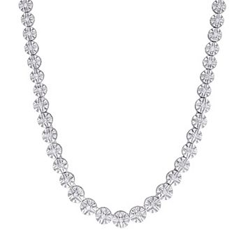 Stella Grace Sterling Silver 1 Carat T.W Diamond Tennis Bracelet