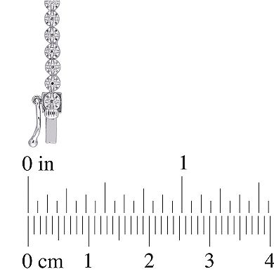 Stella Grace Sterling Silver 1 Carat T.W Diamond Tennis Bracelet