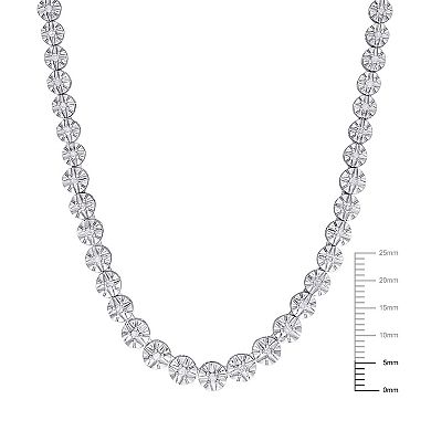 Stella Grace Sterling Silver 1 Carat T.W Diamond Tennis Bracelet