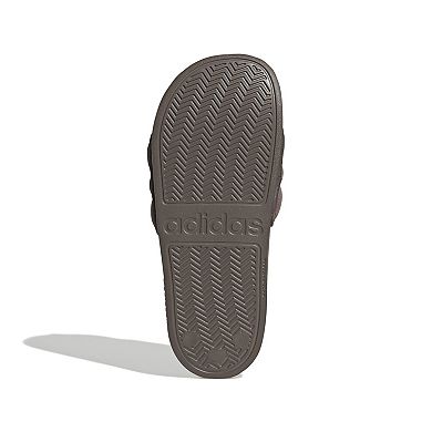 adidas adilette Adult Shower and Sportswear Puff Stripes Slide Sandals