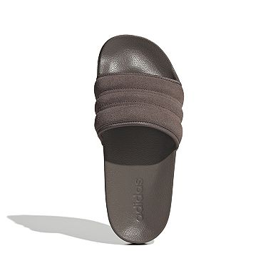 adidas adilette Adult Shower and Sportswear Puff Stripes Slide Sandals