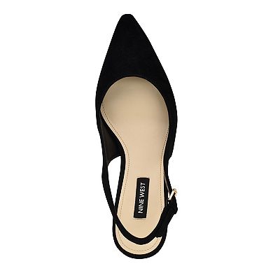 Nine West Jannit Women's Pointy Toe Slingback Dress Pumps