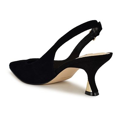 Nine West Jannit Women's Pointy Toe Slingback Dress Pumps