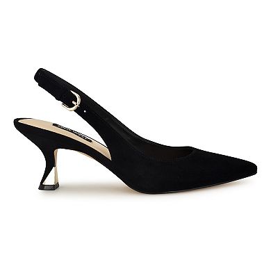 Nine West Jannit Women's Pointy Toe Slingback Dress Pumps