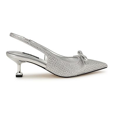 Nine West Wunder Women's Pointy Toe Slingback Dress Pumps