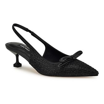 Nine West Wunder Women's Pointy Toe Slingback Dress Pumps