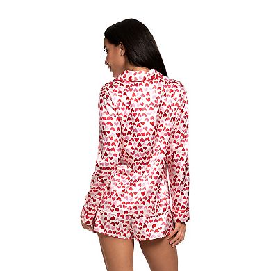Women's Lilac+London 2-Piece Pajama Top & Pajama Shorts Set